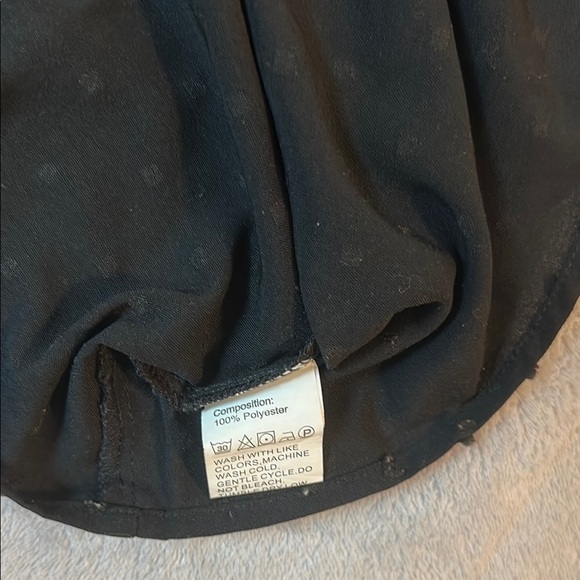 Black Ruffle Sleeve Top with Lace Detail - Picture 5 of 8